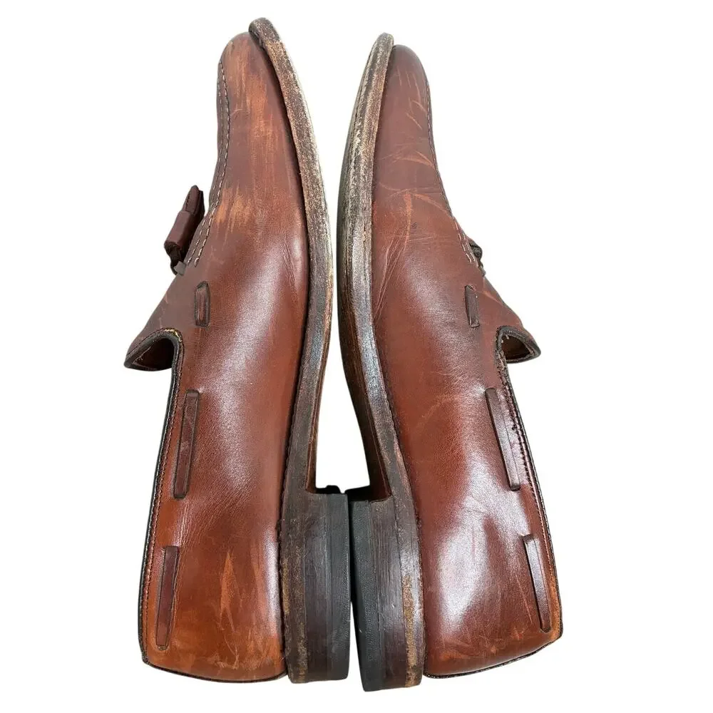 Allen Edmonds Grayson 8272 Tassel Loafers Men 10 Leather Handcrafted in USA